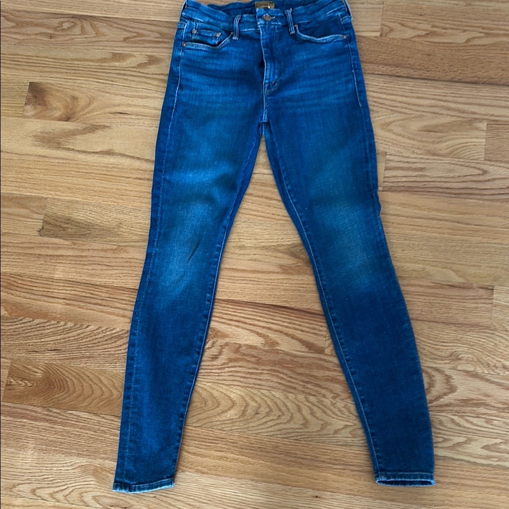 MOTHER Blue Skinny Jeans! The Looker!